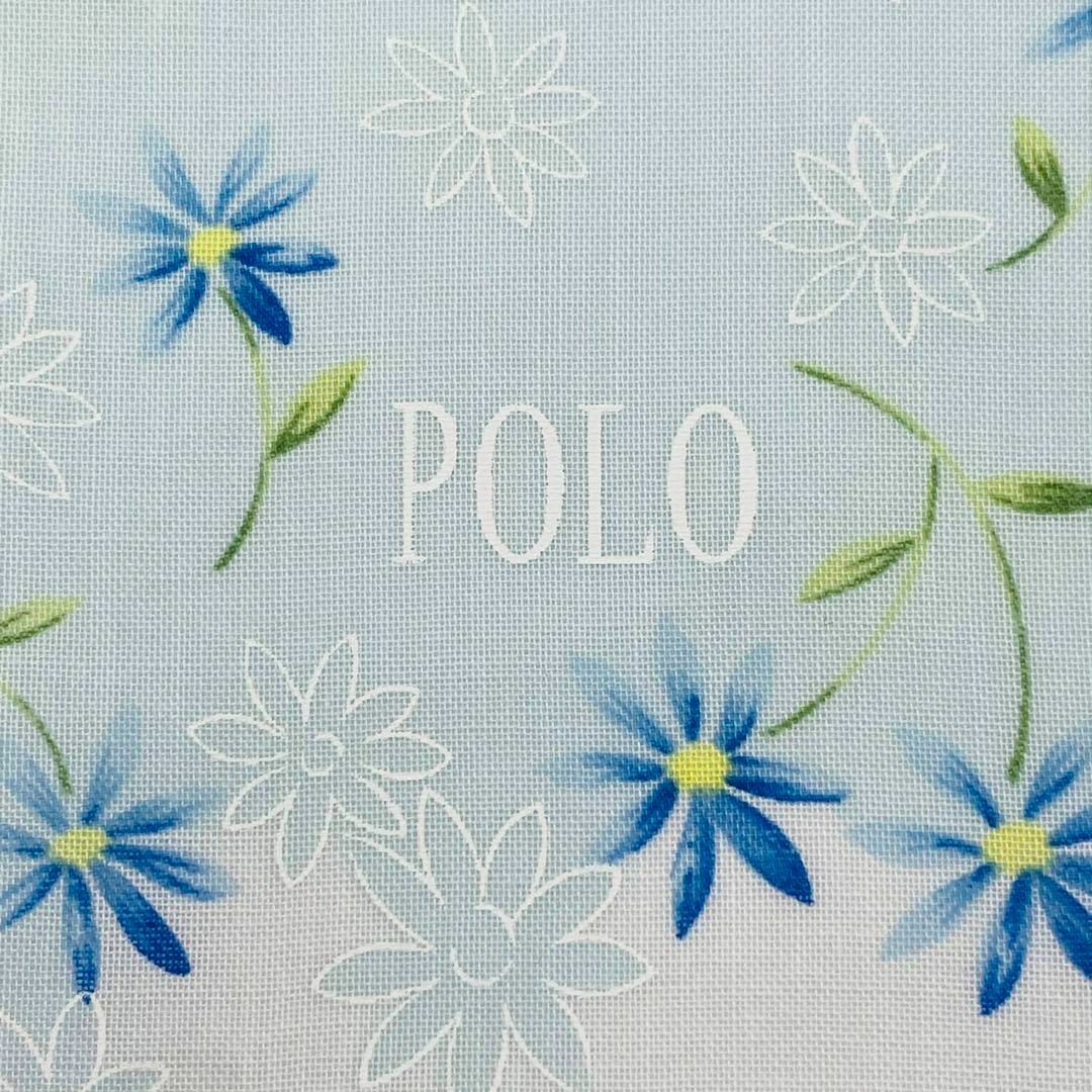 POLO（RALPH LAUREN）(ポロ)の未使用品 ★POLO★ ハンカチ 花 レース 綿100％ スカイブルー レディースのファッション小物(ハンカチ)の商品写真