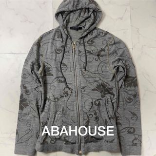 アバハウス(ABAHOUSE)のABAHOUSE メンズパーカー 薄手 総柄 ジップアップパーカー 日本製(パーカー)