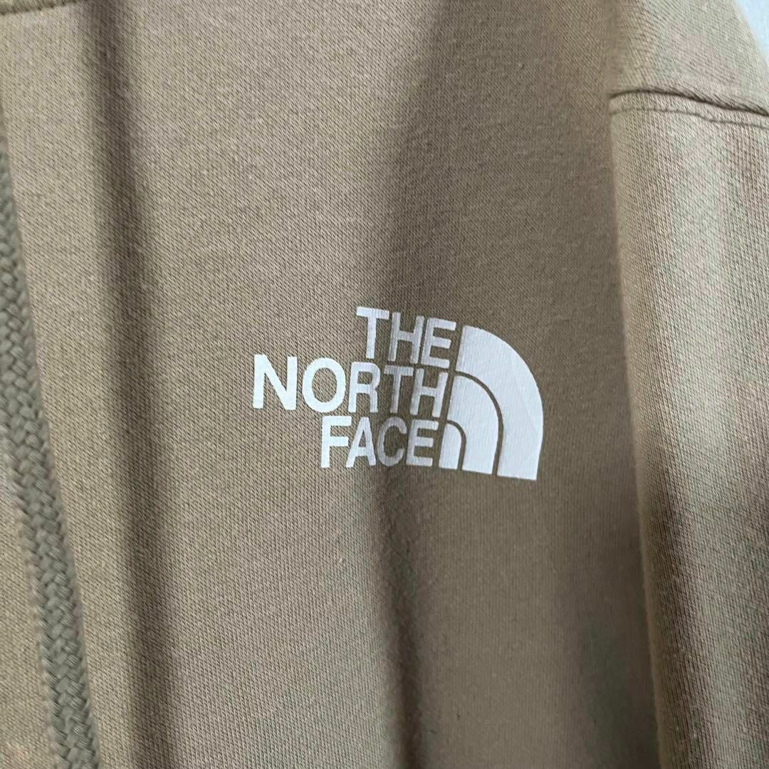 THE NORTH FACE(ザノースフェイス)のアメリカ古着　ノースフェイス　バックプリントスエットパーカー　サイズMベージュ メンズのトップス(パーカー)の商品写真