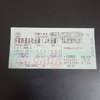 青春18きっぷ　２回(鉄道乗車券)