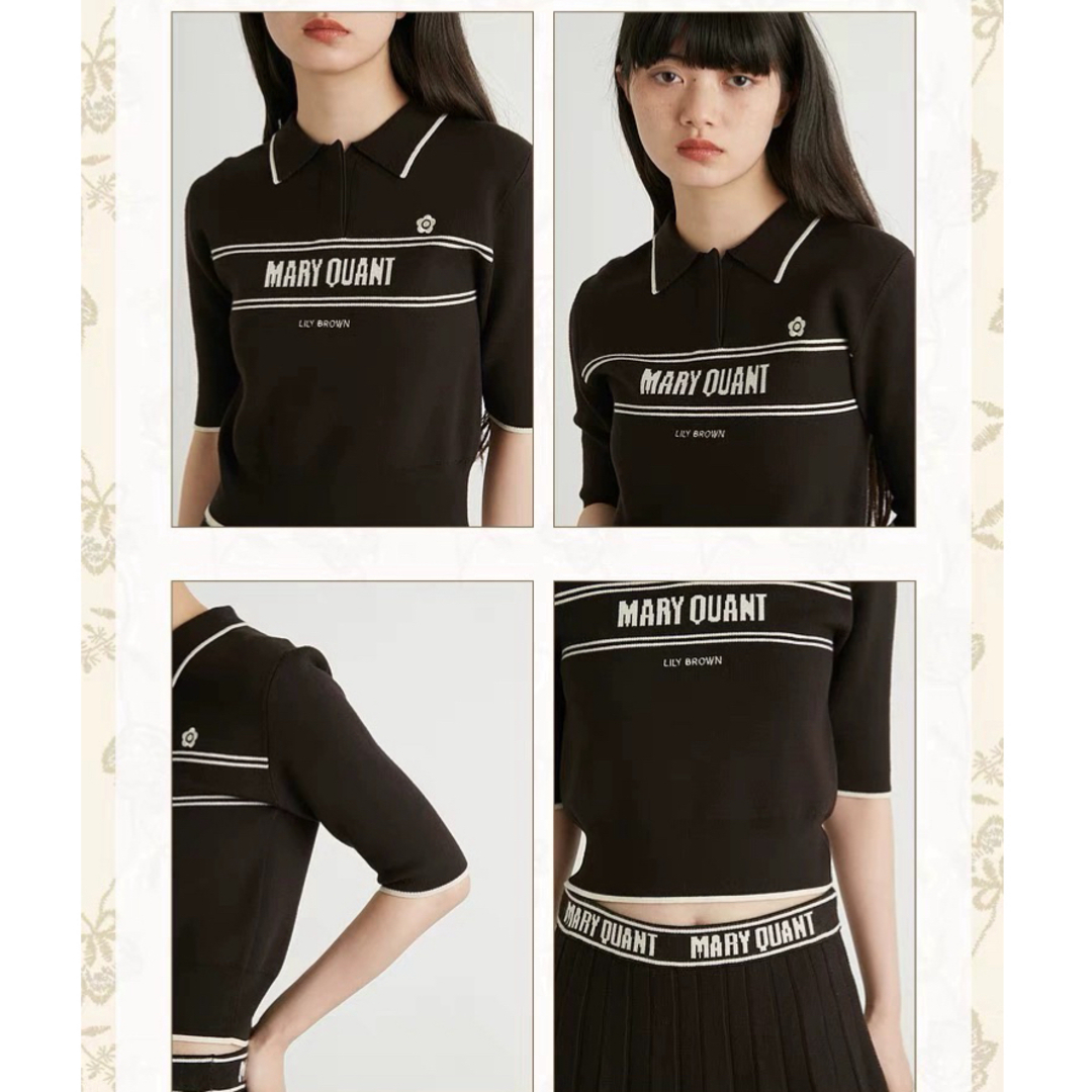 【LILY BROWN×MARY QUANT】ポロニットプルオーバー レディースのトップス(Tシャツ(長袖/七分))の商品写真