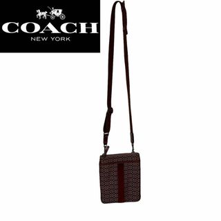 コーチ(COACH)の即日発送 極美品❗️ COACH ショルダーバッグ レッド キャンバス(ショルダーバッグ)