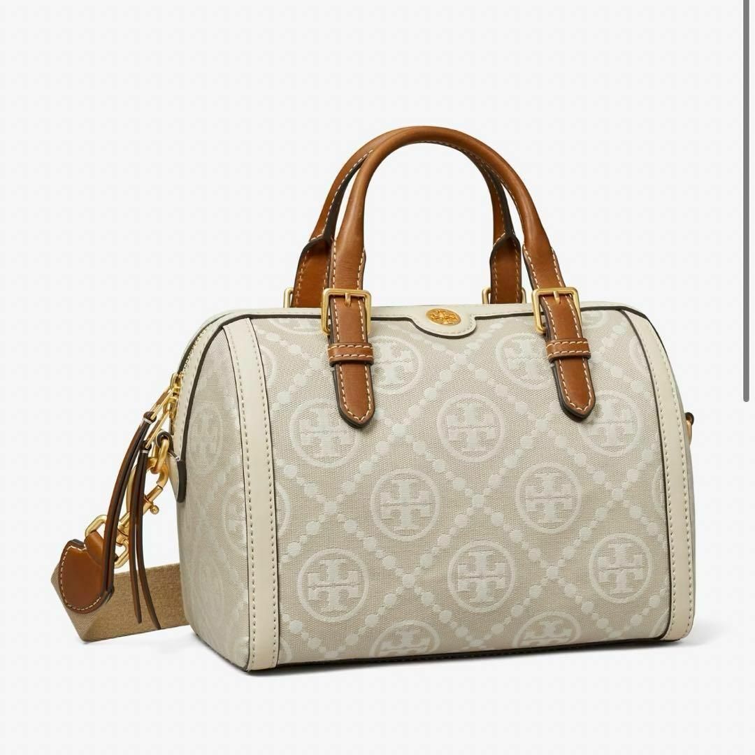 Tory Burch(トリーバーチ)のトリーバーチ♡Tモノグラム　ジャガードバレルバッグ　ショルダーバッグ　レディース レディースのバッグ(ハンドバッグ)の商品写真