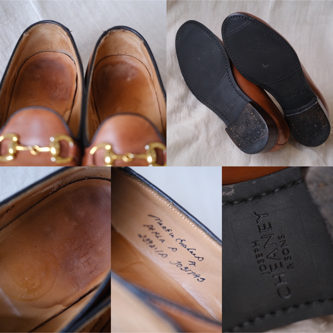 JOSEPH CHEANEY & SONS(ジョセフチーニアンドサンズ)のJOSEPH CHEANEY&SONSチーニー ビットローファーPERLA茶4 レディースの靴/シューズ(ローファー/革靴)の商品写真