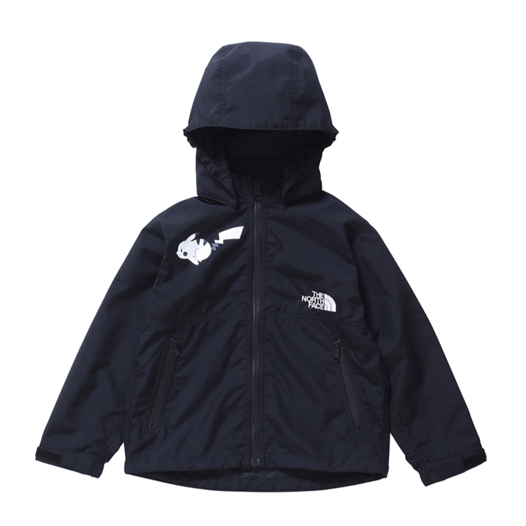 THE NORTH FACE(ザノースフェイス)の新品タグ付き　ポケモン×ノースフェイス 130cmジャケット ブラック キッズ/ベビー/マタニティのキッズ服男の子用(90cm~)(ジャケット/上着)の商品写真