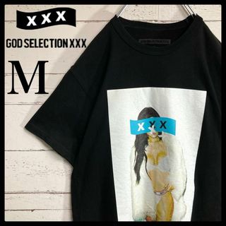 ゴッドセレクショントリプルエックス(GOD SELECTION XXX)の【大人気モデル】ゴッドセレクション☆女性フォトプリント 入手困難 即完売 黒(Tシャツ/カットソー(半袖/袖なし))