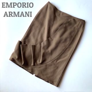 アルマーニ(Armani)の【最上級‼️】アルマーニ　タイトスカート　スカート　フォーマル　ベージュ　36(ひざ丈スカート)