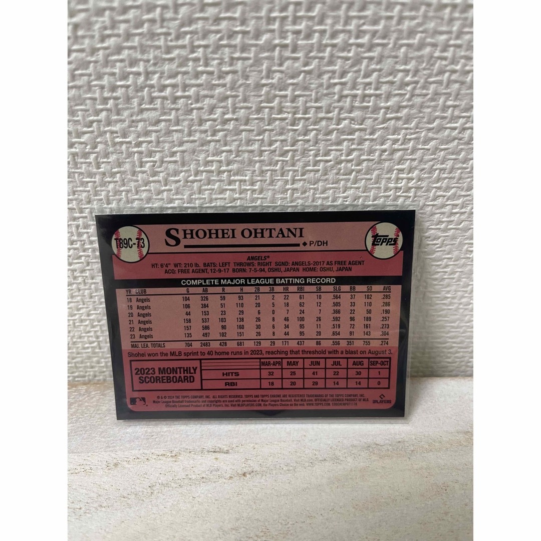 【レア】大谷翔平　パラレルレアカード　最新カード　2024 エンタメ/ホビーのトレーディングカード(シングルカード)の商品写真