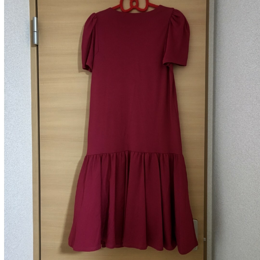 RED VALENTINO(レッドヴァレンティノ)のREDバレンティノ VALENTINO ワンピースドレス♡ピンク寄りの明るい赤 レディースのワンピース(ミニワンピース)の商品写真