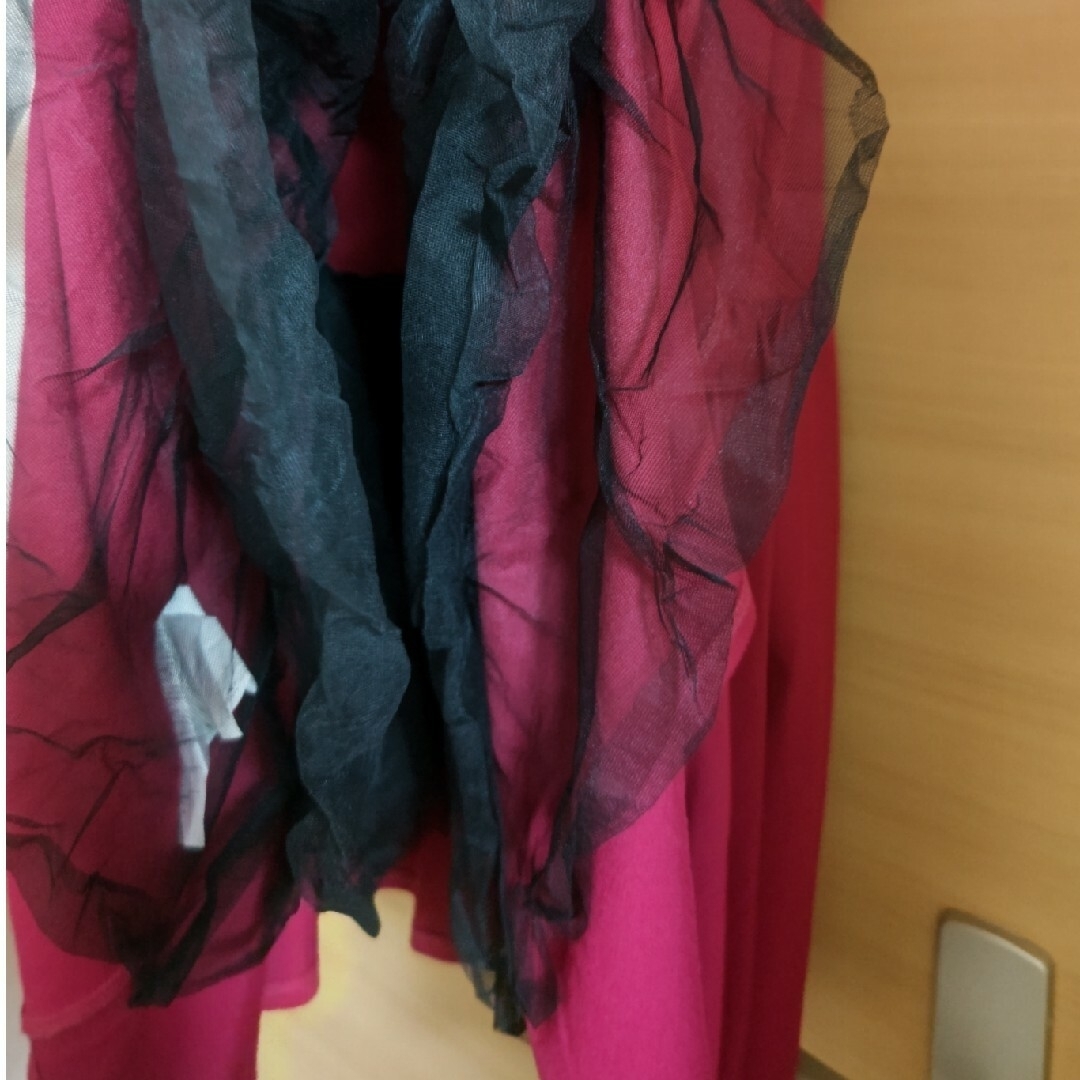 RED VALENTINO(レッドヴァレンティノ)のREDバレンティノ VALENTINO ワンピースドレス♡ピンク寄りの明るい赤 レディースのワンピース(ミニワンピース)の商品写真