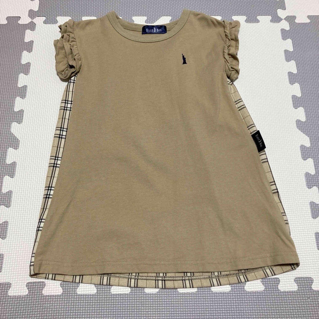 EASTBOY(イーストボーイ)のEASTBOY イーストボーイ チェック切り替えワンピース キッズ/ベビー/マタニティのキッズ服女の子用(90cm~)(ワンピース)の商品写真