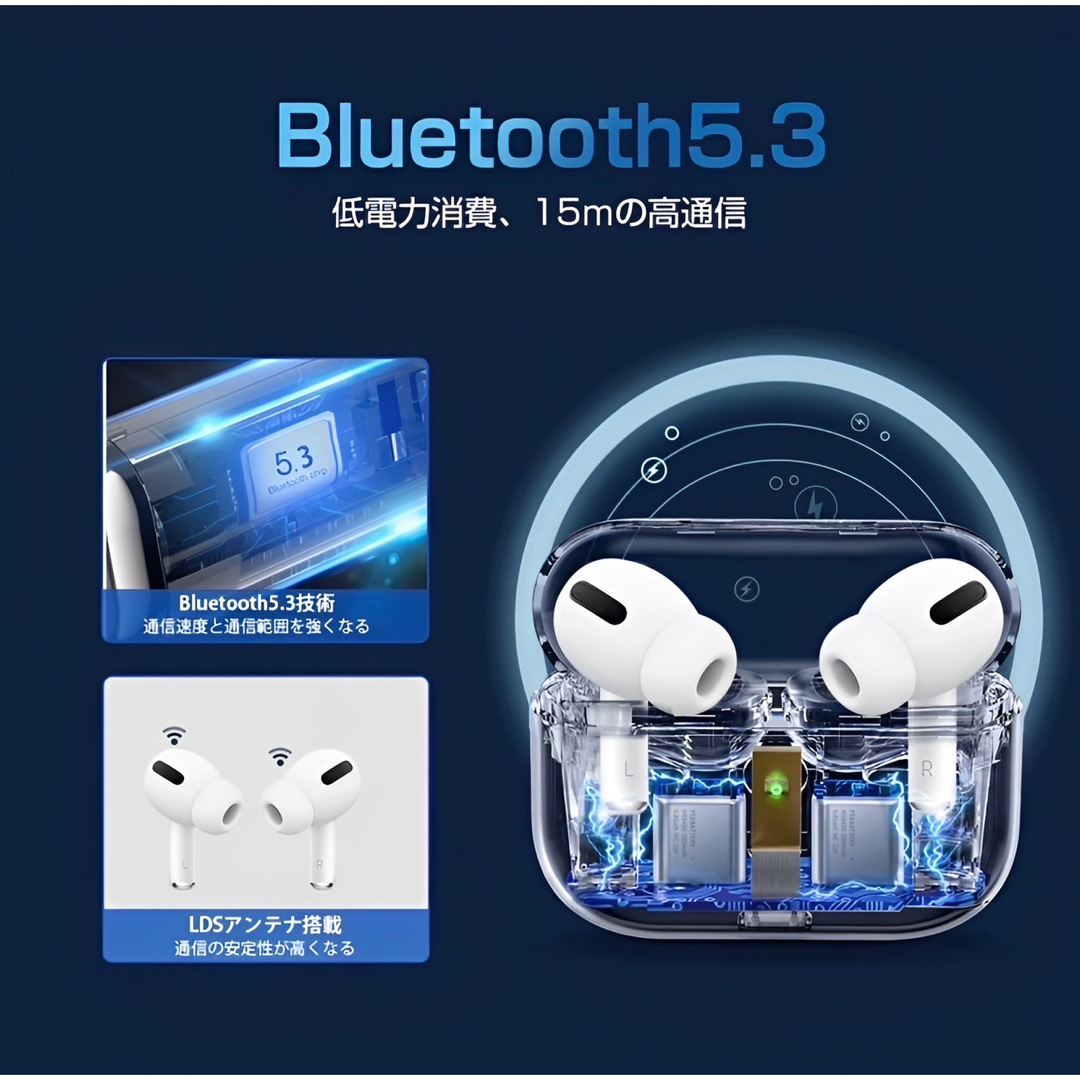 ワイヤレスイヤホン Bluetooth イヤホン 高音質 ノイズキャンセリング エンタメ/ホビーのDVD/ブルーレイ(ミュージック)の商品写真