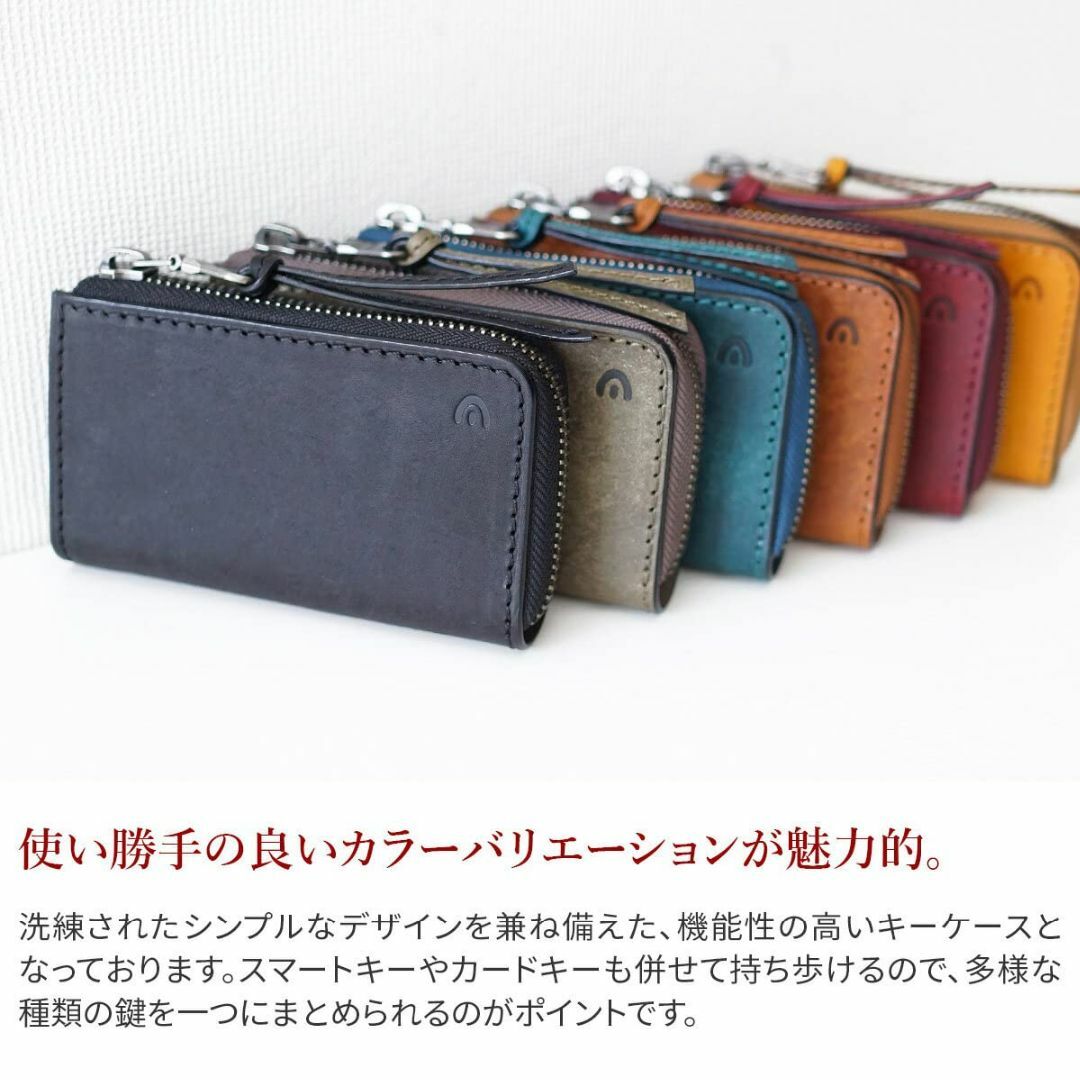 【色: イエロー】[バギーポート] BAGGY PORT キーケース 4連 スマ メンズのバッグ(その他)の商品写真