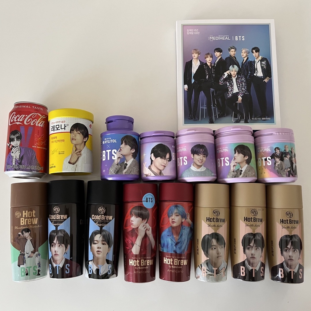 防弾少年団(BTS)(ボウダンショウネンダン)の値下げ BTS キシリトール コールドブリュー ホットブリュー ボトル エンタメ/ホビーのタレントグッズ(アイドルグッズ)の商品写真