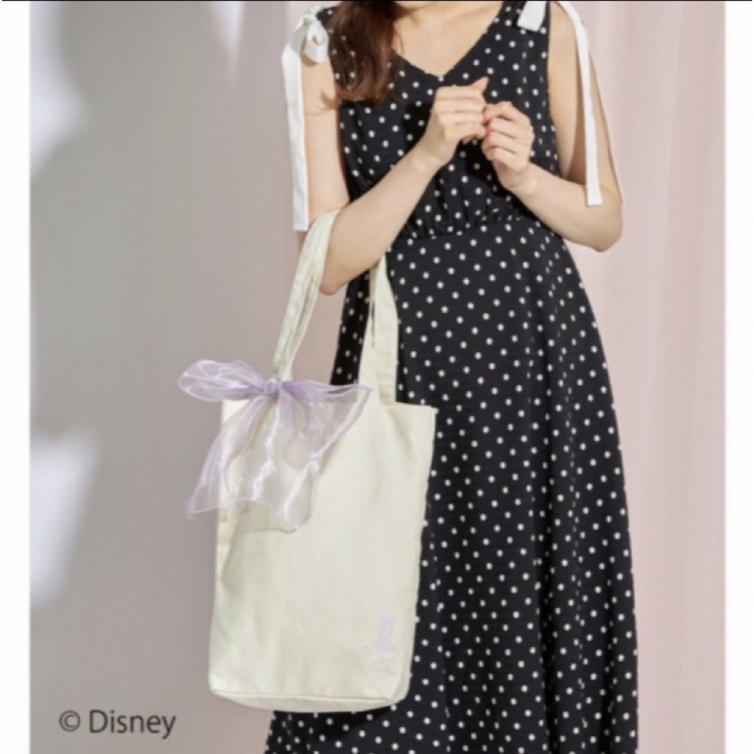 Disney(ディズニー)のDisney ディズニー ♡ リボン付き トートバッグ レディースのバッグ(トートバッグ)の商品写真