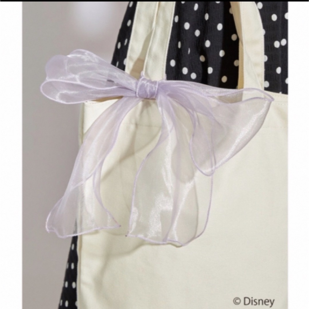Disney(ディズニー)のDisney ディズニー ♡ リボン付き トートバッグ レディースのバッグ(トートバッグ)の商品写真