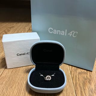 カナルヨンドシー(canal４℃)のカナル4℃ Canal4℃ シルバーネックレス ピンクゴールド ダブルループ(ネックレス)