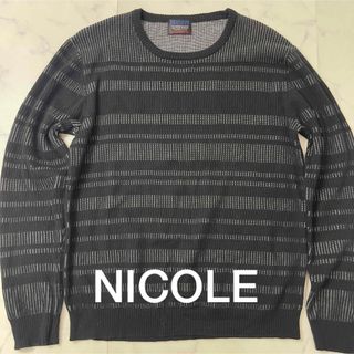 ニコルクラブフォーメン(NICOLE CLUB FOR MEN)のNICOLE CLUB FOR MEN メンズ長袖シャツ ニットシャツ(Tシャツ/カットソー(七分/長袖))