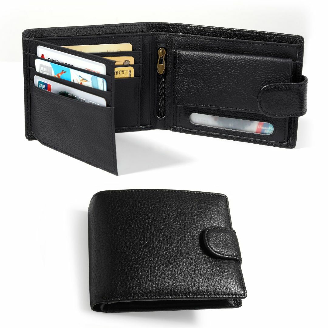 [MIAODAM] 財布 メンズ 2つ折り 本革 大容量 二つ折り財布 小銭入れ メンズのバッグ(その他)の商品写真