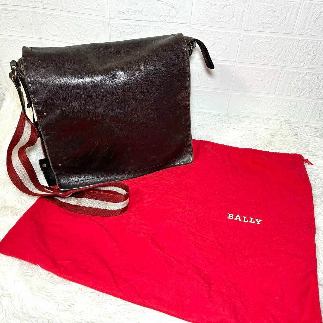 Bally(バリー)の保存袋付★バリー　ショルダーバッグ　トレインスポッティング　茶　肩掛け可 メンズのバッグ(ショルダーバッグ)の商品写真