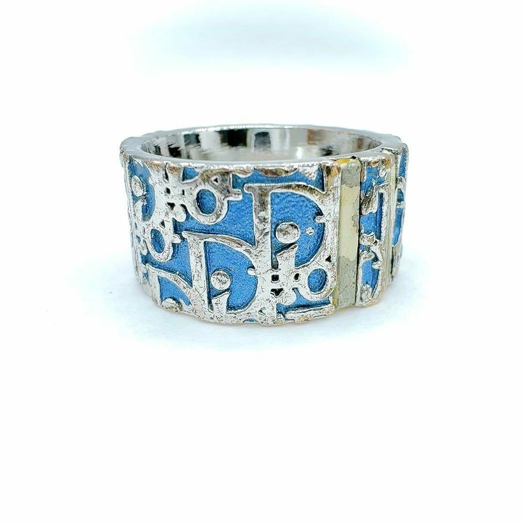 Christian Dior(クリスチャンディオール)のクリスチャンディオール リング 指輪 トロッター 約14号 シルバー×ブルー系 レディースのアクセサリー(リング(指輪))の商品写真