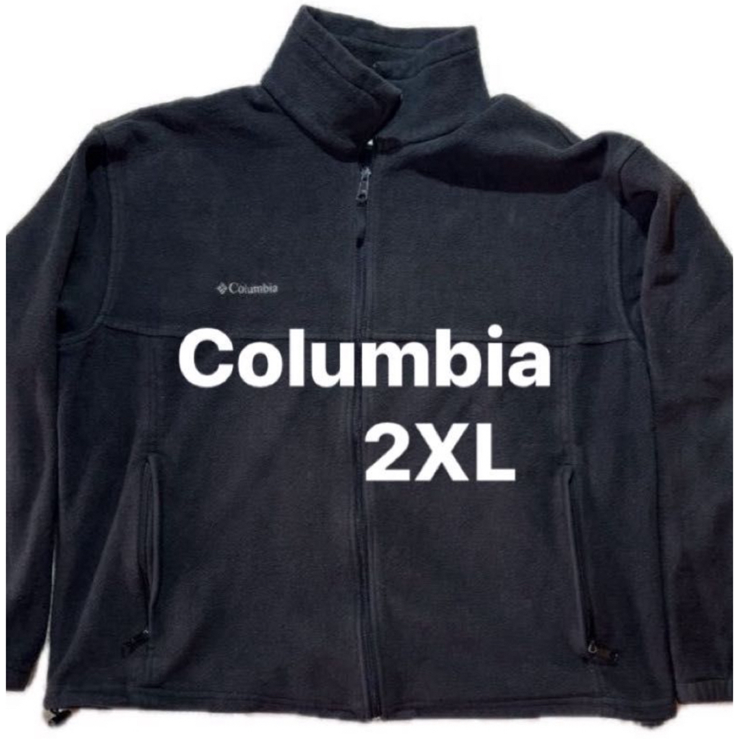 Columbia(コロンビア)のコロンビア　ジップ　　　フリースジャケット　2XL 黒 メンズのトップス(ジャージ)の商品写真