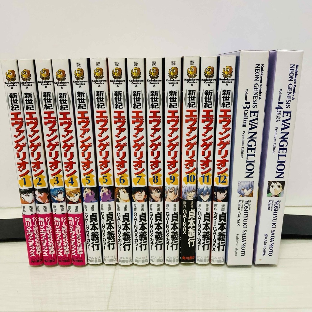 角川書店(カドカワショテン)の新世紀エヴァンゲリオン 全14巻　（13・14巻限定版特典付き）全巻セット エンタメ/ホビーの漫画(全巻セット)の商品写真