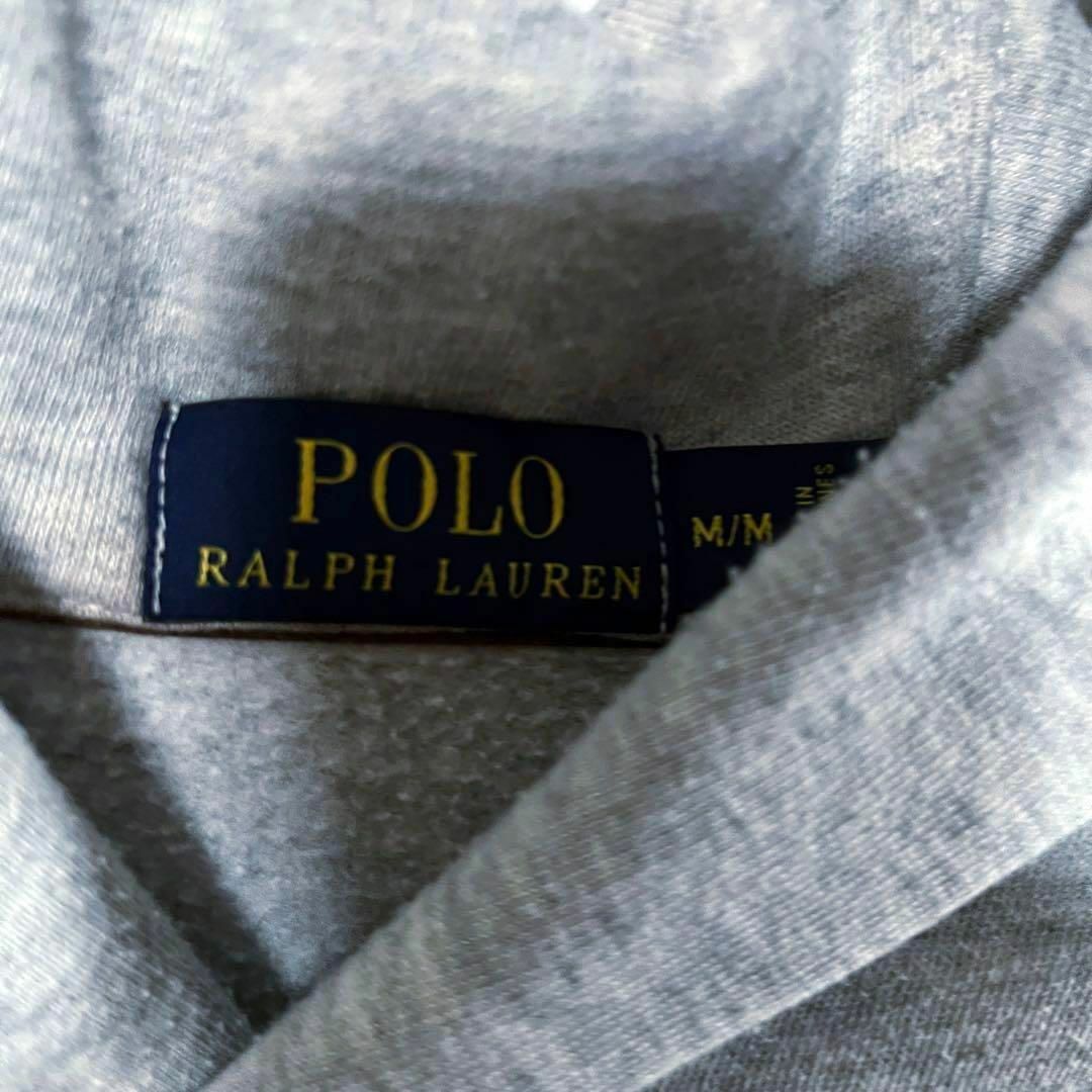 POLO RALPH LAUREN(ポロラルフローレン)のUS古着ポロラルフローレン　ワンポイントホース刺繍ロゴスエットトレーナーM灰色 メンズのトップス(スウェット)の商品写真