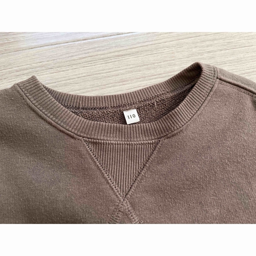 MUJI (無印良品)(ムジルシリョウヒン)の無印良品　トレーナー キッズ/ベビー/マタニティのキッズ服女の子用(90cm~)(Tシャツ/カットソー)の商品写真