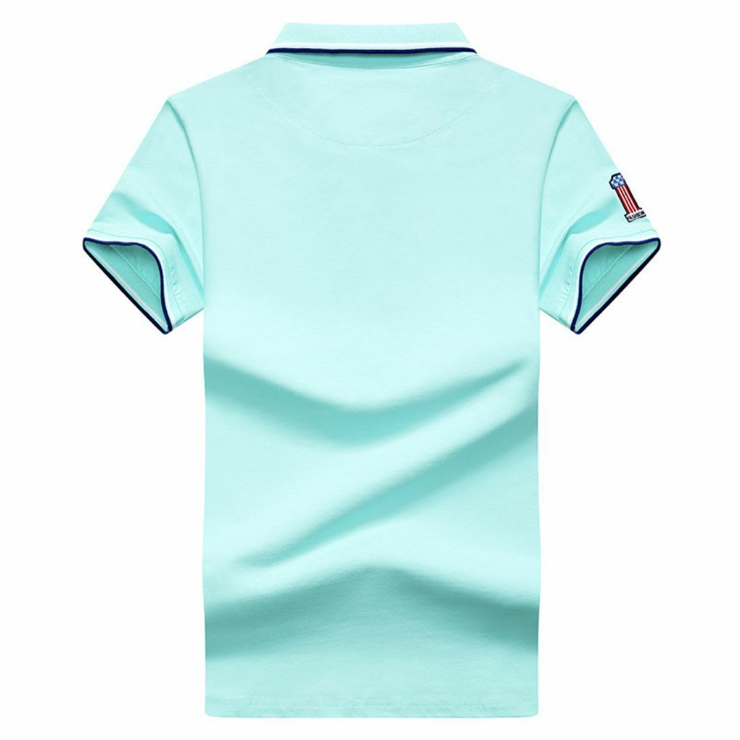 ポロシャツ メンズ 半袖 メンズポロシャツ ゴルフウエア アイスクリーム XL メンズのトップス(ポロシャツ)の商品写真