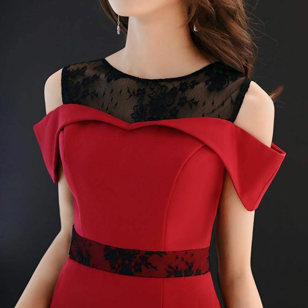 Sサイズ 赤ドレス セクシー パーティー ドレスの通販 by ホビー