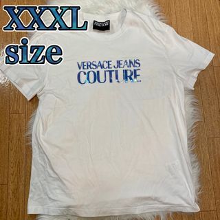 ロゴプリント コットン Tシャツ XXXL メンズ ヴェルサーチ ホワイト(Tシャツ/カットソー(半袖/袖なし))