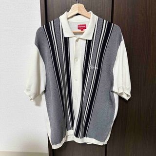 シュプリーム(Supreme)のSupreme Stripe Button Up Polo サイズM(ポロシャツ)