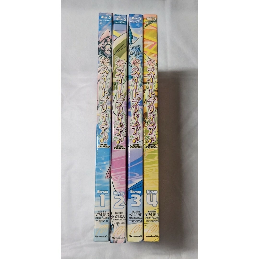 スイートプリキュア♪ Blu-ray 全4巻 Vol.1 2 3 4 ブルーレイ エンタメ/ホビーのDVD/ブルーレイ(アニメ)の商品写真