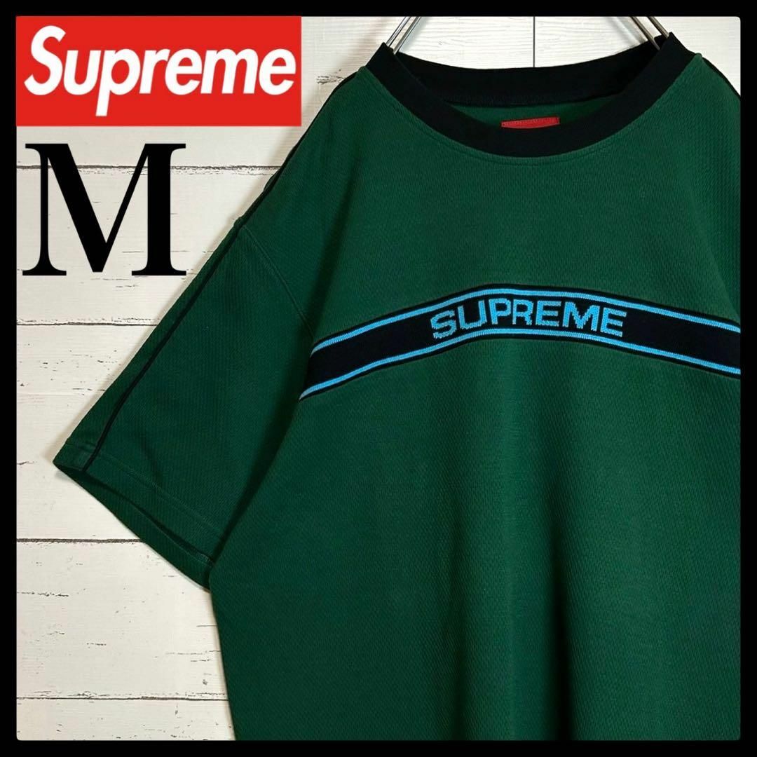 Supreme(シュプリーム)の【希少モデル】シュプリーム☆センターロゴ Tシャツ 入手困難 リンガーネック メンズのトップス(Tシャツ/カットソー(半袖/袖なし))の商品写真