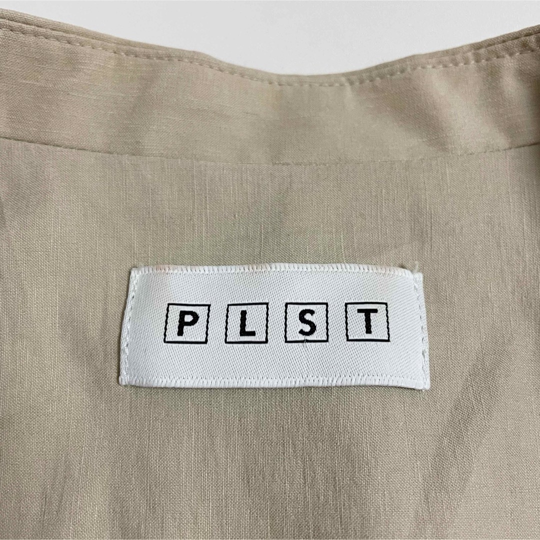 PLST(プラステ)のPLST プラステ ロング ジレ ベスト ベージュ 美品 S レディースのトップス(ベスト/ジレ)の商品写真