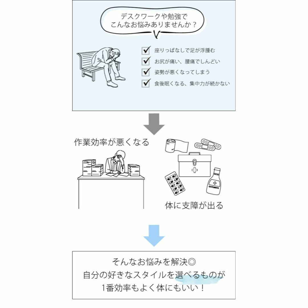 宮武製作所 スタンディングデスク Almo 2口コンセント付 収納棚付 DT-1 インテリア/住まい/日用品のオフィス家具(オフィス/パソコンデスク)の商品写真