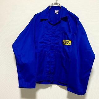 ヴィンテージ(VINTAGE)のユーロ古着　90s フランス製　SANFOR ワークジャケット　カバーオール(カバーオール)