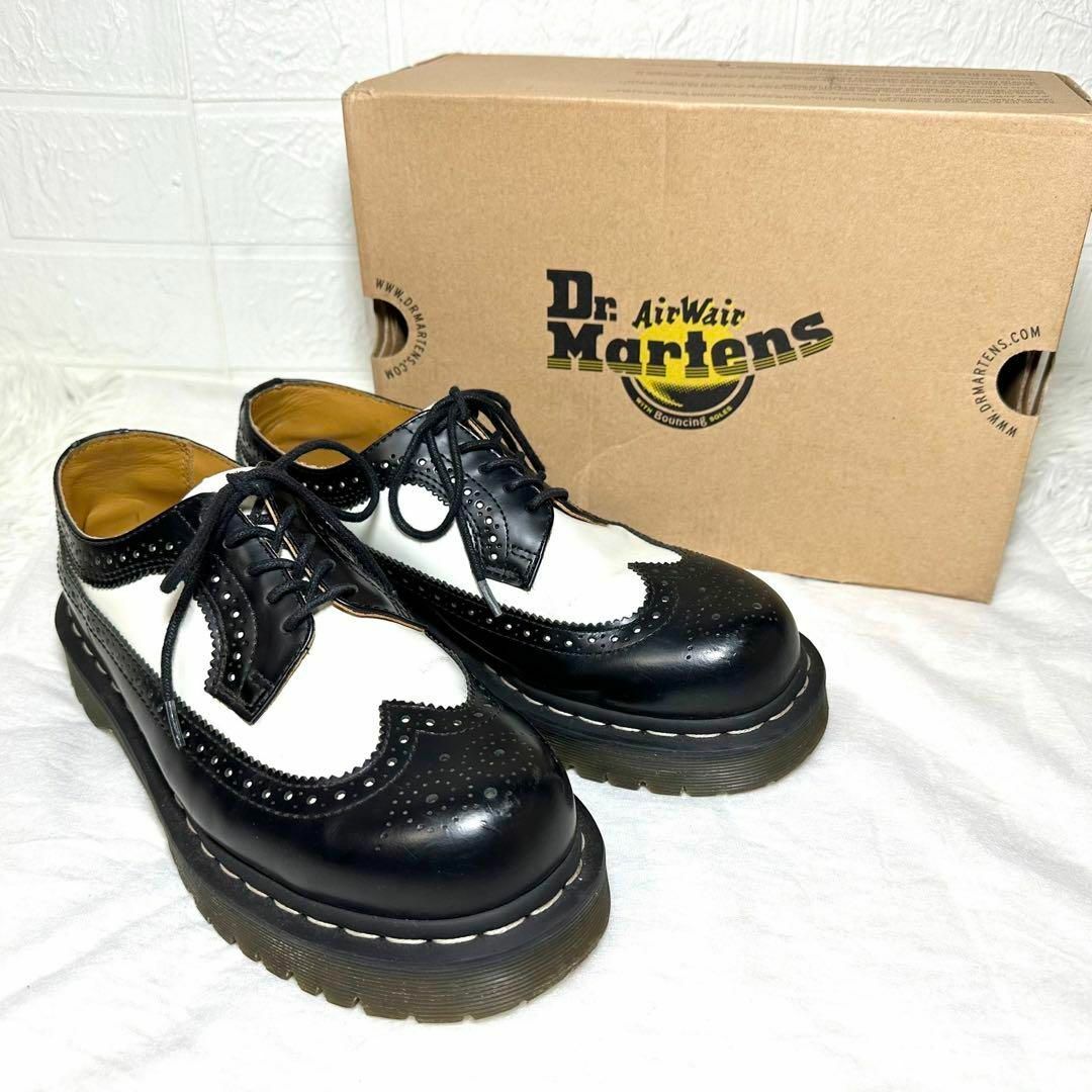 Dr.Martens(ドクターマーチン)の美品★Dr.Martens 5ホール　ウィングチップ　26cm 厚底 メンズの靴/シューズ(ブーツ)の商品写真