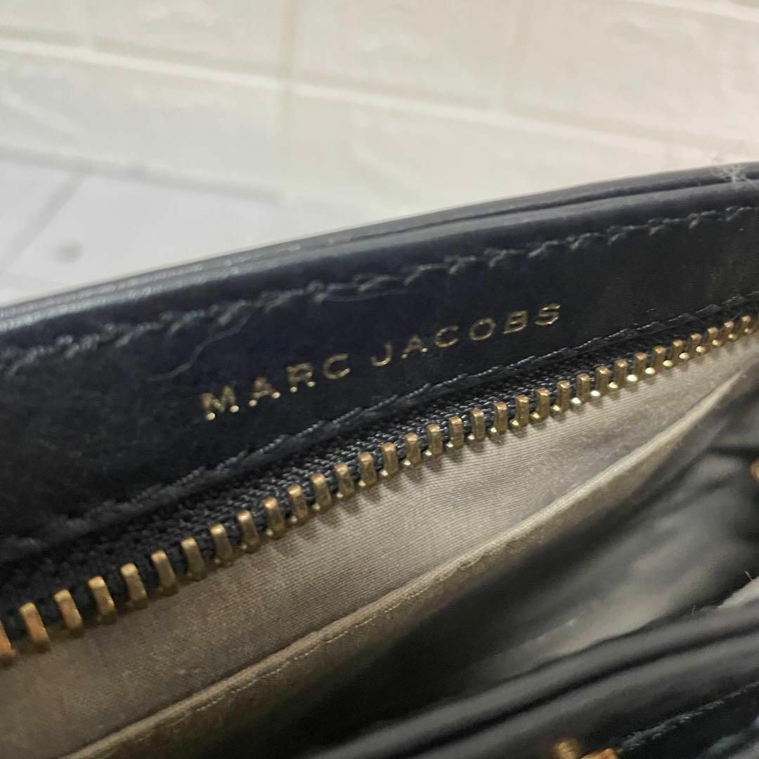 MARC JACOBS(マークジェイコブス)の美品★マークジェイコブス ショルダーバッグ　オールレザー 黒　肩掛け可能 レディースのバッグ(ショルダーバッグ)の商品写真