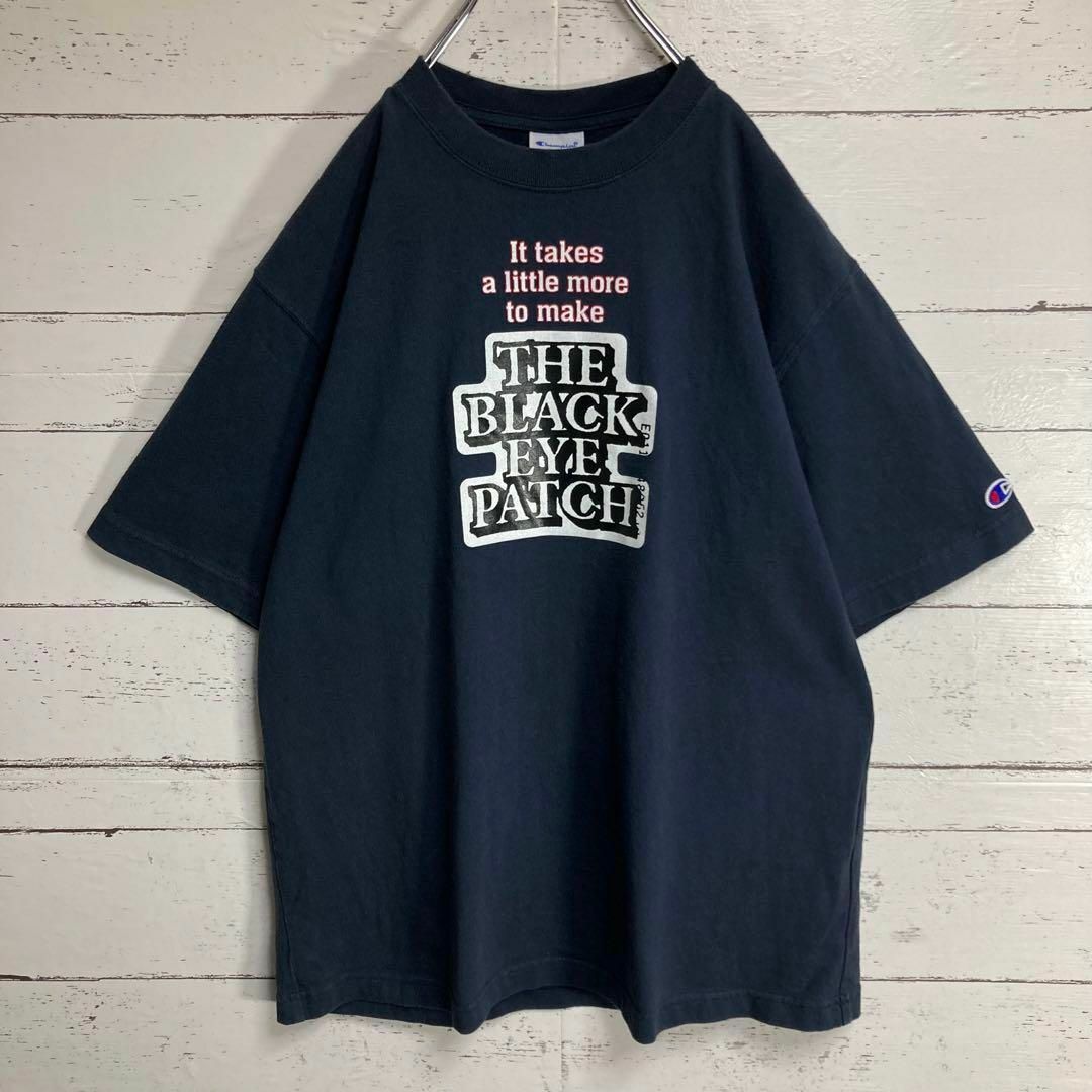 【限定コラボ】ブラックアイパッチ×チャンピオン☆センターロゴ Tシャツ 刺繍 メンズのトップス(Tシャツ/カットソー(半袖/袖なし))の商品写真