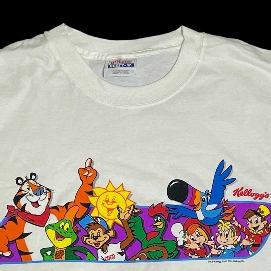 Kellogg's(ケロッグ)の【新品未使用】2001 ケロッグ ブレックファスト 企業Tシャツ Ｌサイズ 希少 メンズのトップス(Tシャツ/カットソー(半袖/袖なし))の商品写真