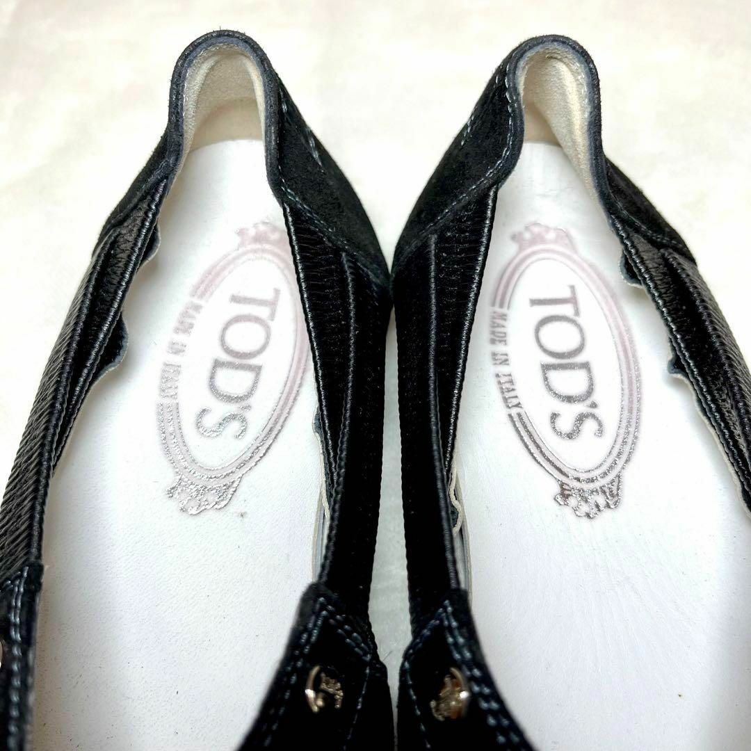 TOD'S(トッズ)の希少★トッズ　ドライビングシューズ　ローファー　ブラック　37 1/2 レディースの靴/シューズ(その他)の商品写真
