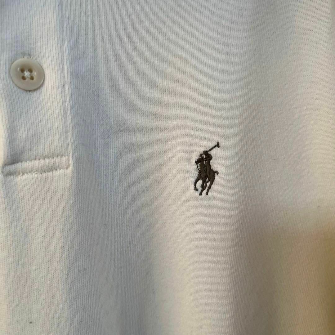 POLO RALPH LAUREN(ポロラルフローレン)のヴィンテージ古着ポロラルフローレンワンポイント刺繍ロゴ長袖カットソー　サイズL. メンズのトップス(スウェット)の商品写真