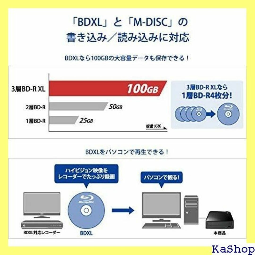 アイ・オー・データ ブルーレイドライブ 外付型/USB 1 UT16WX 386 スマホ/家電/カメラのスマホ/家電/カメラ その他(その他)の商品写真