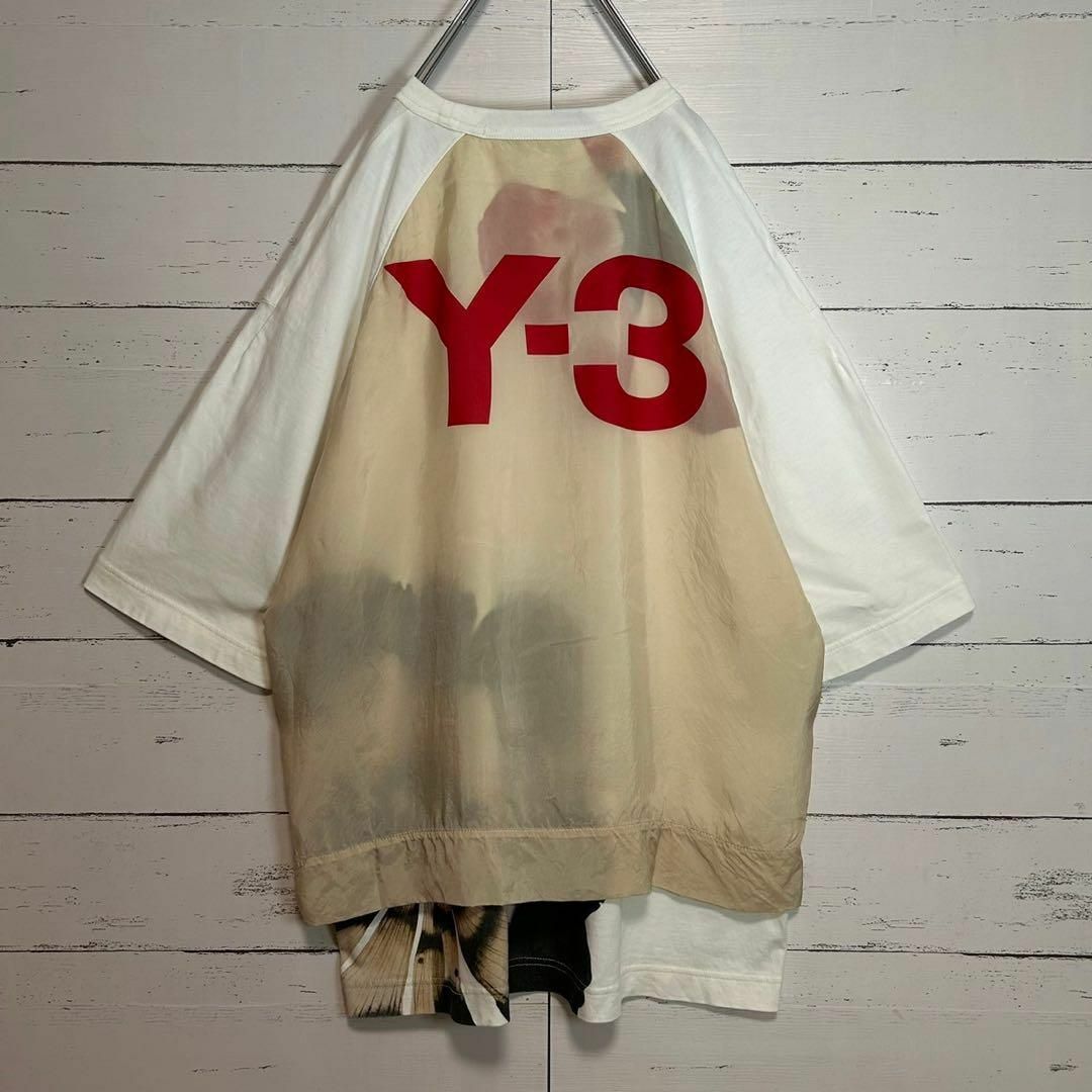 Y-3(ワイスリー)の【XL相当・超絶希少】Y-3 ワイスリー☆バックロゴ レイヤード Tシャツ メンズのトップス(Tシャツ/カットソー(半袖/袖なし))の商品写真