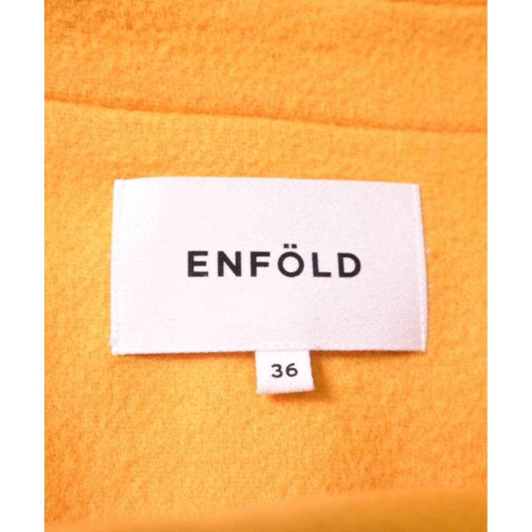 ENFOLD(エンフォルド)のENFOLD エンフォルド チェスターコート 36(S位) 黄系 【古着】【中古】 レディースのジャケット/アウター(チェスターコート)の商品写真