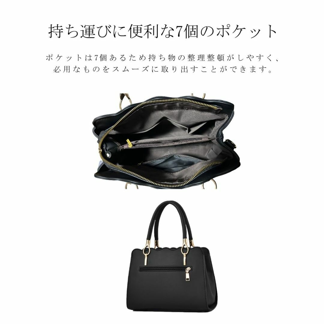 【色: レッド】[Lopis] 使いやすい ショルダーバッグ ハンドバッグ レデ レディースのバッグ(その他)の商品写真
