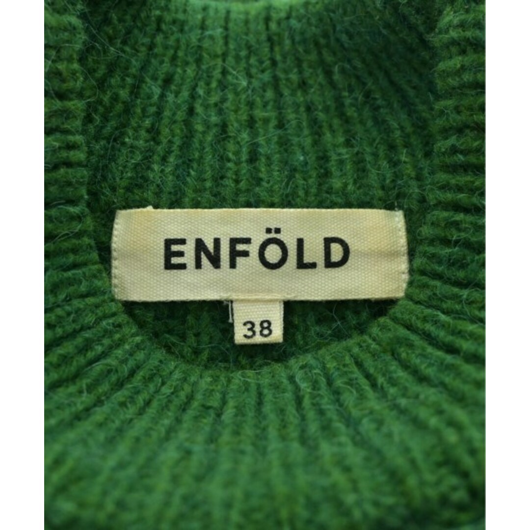 ENFOLD(エンフォルド)のENFOLD エンフォルド ワンピース 38(M位) 緑 【古着】【中古】 レディースのワンピース(ひざ丈ワンピース)の商品写真