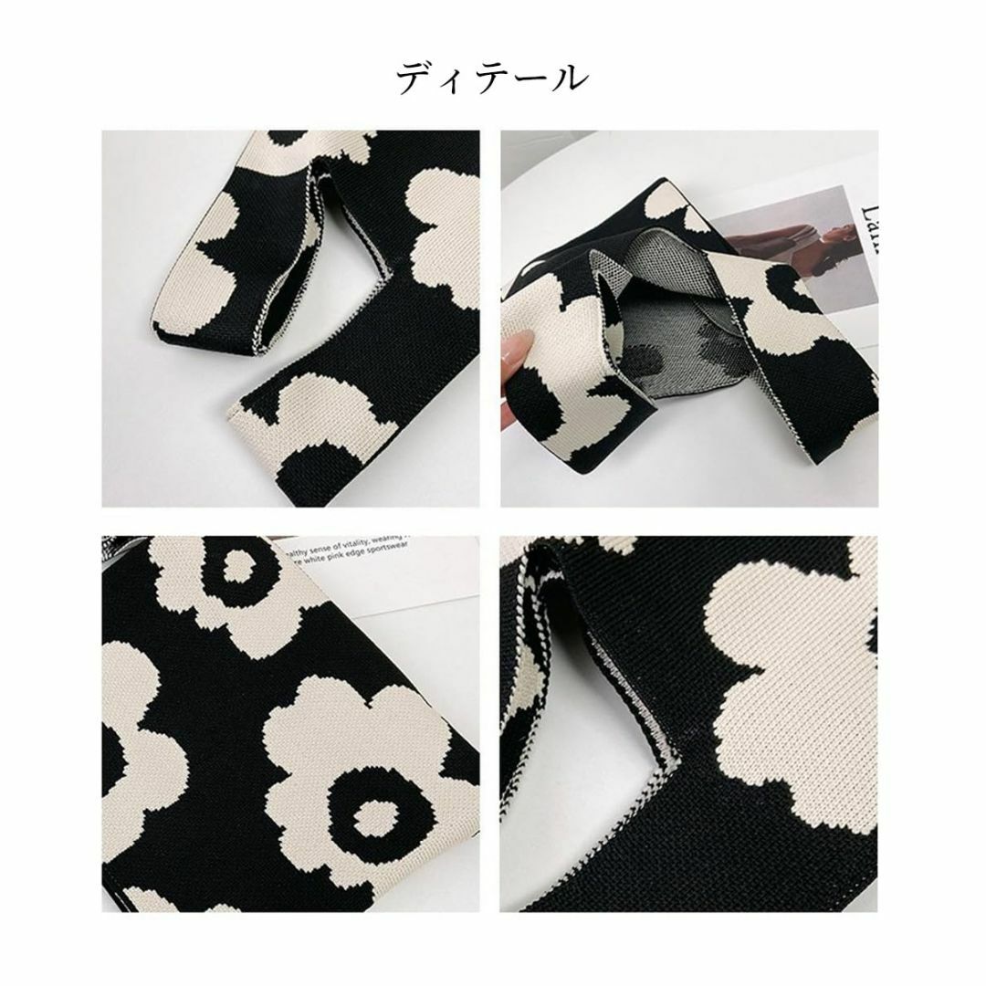 【色: Black+Off-white Square】[Karsaer] トート レディースのバッグ(その他)の商品写真